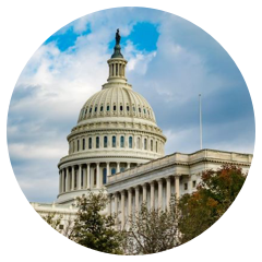 Dome on a capitol building