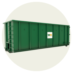 WM roll-off dumpster