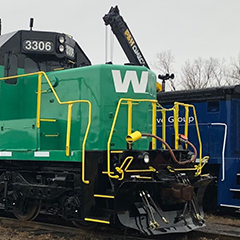 WM rail car for waste transportation