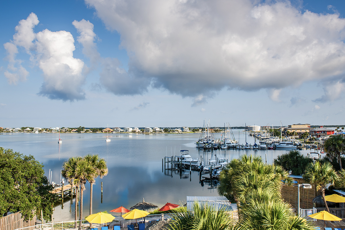 Bayfront view in Pensacola, FL